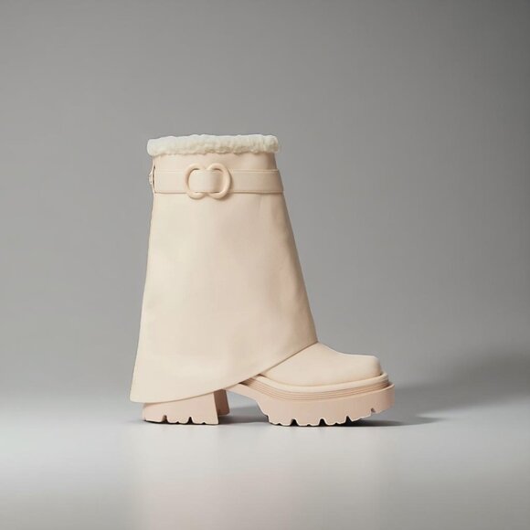 NIB Circus NY By Sam Edelman Vanilla Noah Lined Lug Sole Boot - Picture 2 of 6